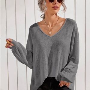 SHEIN Lantern Sleeve Top